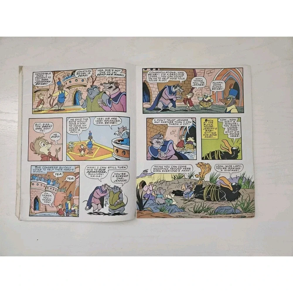 Vintage The Secret Of Nimh Graphic‎ Novel Comic Paperback-1982 Golden Press